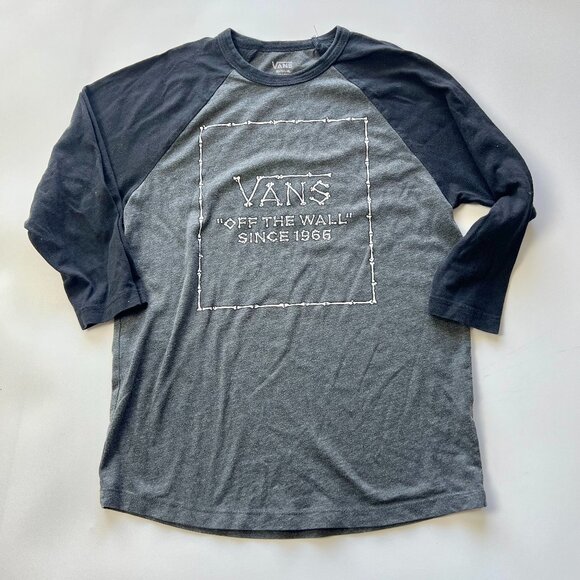 Medium Vans Skeleton Bones off the Wall Henley Shirt - Picture 1 of 6
